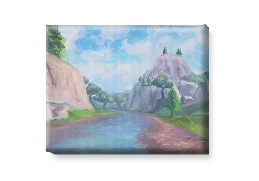 "Hilly River" - Nostalgic Fortnite Canvas