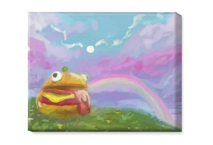 "Burger" - Nostalgic Fortnite Canvas