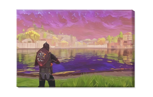 "Loot Lake" - Nostalgic Fortnite Canvas